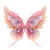pink purple and peach sparkling butterfly